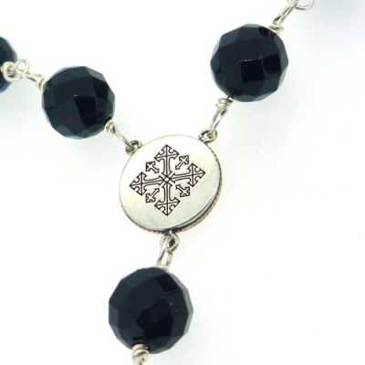 ≪Ark/アーク ≫ general rosary/ジェネラル ロザリーペンダント　オニキスチェーン8mm玉