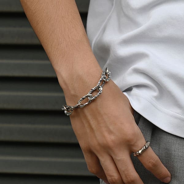 シルバーブレスレット BOSSE メンズ [DB-192]