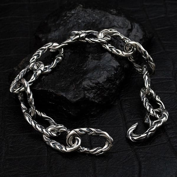 シルバーブレスレット BOSSE メンズ [DB-192]