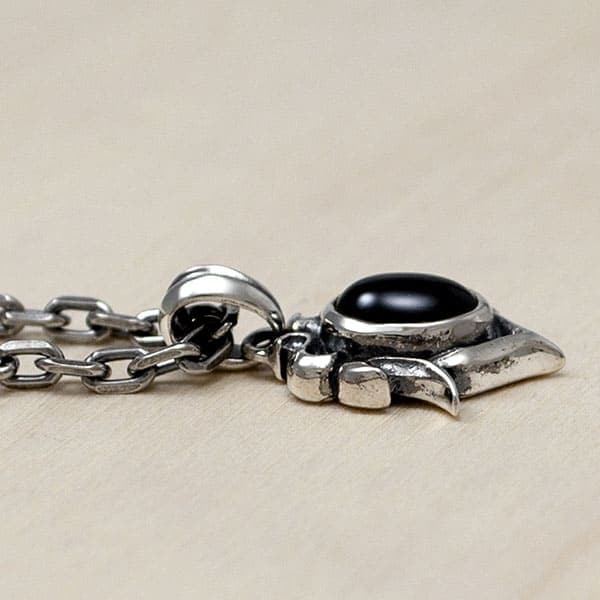 ≪DAgDART/ダグダート≫【ARCO FRECCIA】花冠モチーフ ダイオプサイト×シルバーペンダント 