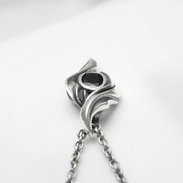 ≪DAgDART/ダグダート≫【blast -In the Haze-】ブラックキュービックジルコニア×シルバーペンダント 