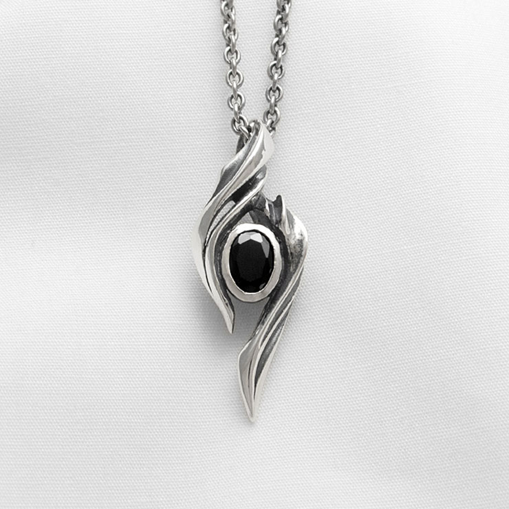 ≪DAgDART/ダグダート≫【blast -In the Haze-】ブラックキュービックジルコニア×シルバーペンダント 