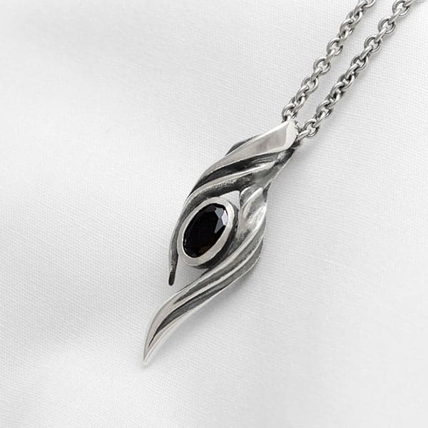 ≪DAgDART/ダグダート≫【blast -In the Haze-】ブラックキュービックジルコニア×シルバーペンダント 