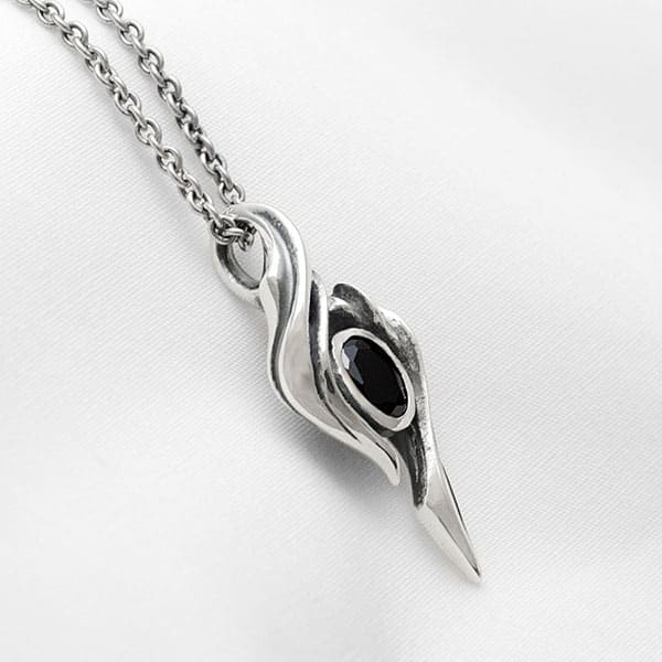 ≪DAgDART/ダグダート≫【blast -In the Haze-】ブラックキュービックジルコニア×シルバーペンダント 