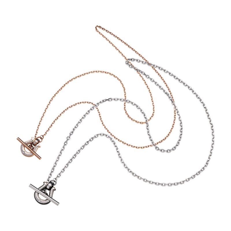 ≪white clover/ホワイトクローバー≫ペアネックレス ステンレス