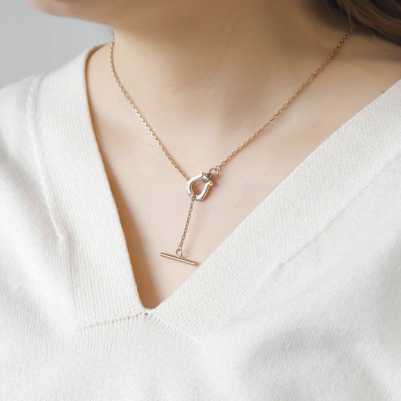 ≪white clover/ホワイトクローバー≫ペアネックレス ステンレス