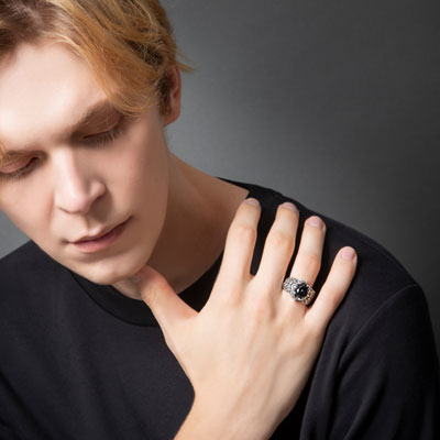 ≪Artemis Classic/アルテミスクラシック≫ブラックナイトリング/ACR0296