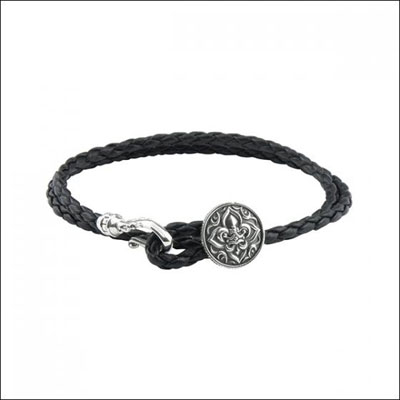 ≪Artemis Kings/アルテミスキングス≫リリィクラウンレザーブレスレット