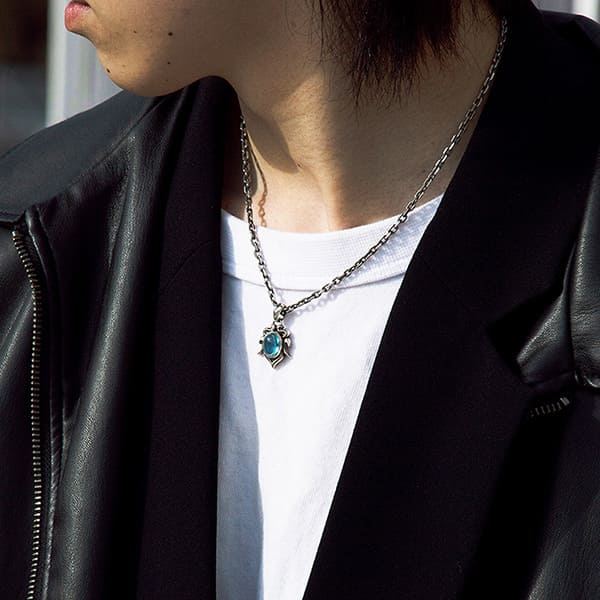 ≪DAgDART/ダグダート≫【ARCO FRECCIA】花冠モチーフ ブルートパーズ×シルバーペンダント 