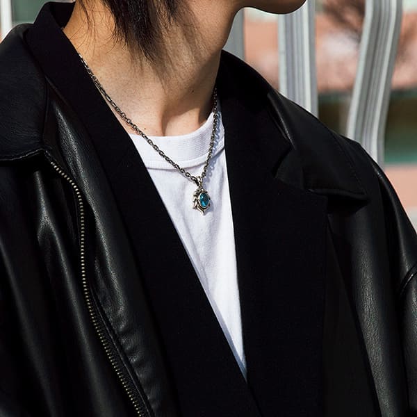 ≪DAgDART/ダグダート≫【ARCO FRECCIA】花冠モチーフ ブルートパーズ×シルバーペンダント 