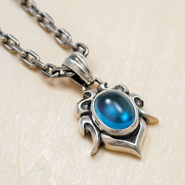 ≪DAgDART/ダグダート≫【ARCO FRECCIA】花冠モチーフ ブルートパーズ×シルバーペンダント 