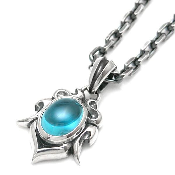 ≪DAgDART/ダグダート≫【ARCO FRECCIA】花冠モチーフ ブルートパーズ×シルバーペンダント 