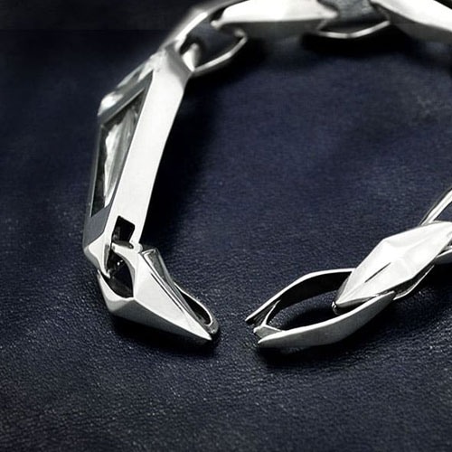 ≪DAgDART/ダグダート≫【D.four -閃光-】キュービックジルコニア×シルバーブレスレット 