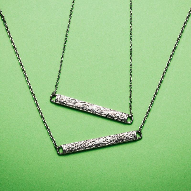 ≪white clover/ホワイトクローバー≫ペアネックレス ステンレス