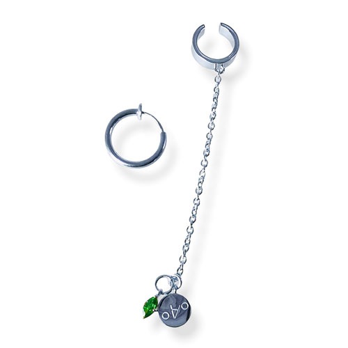 銀時Presents≪詩人 × Fatima Design コラボアクセサリー≫しらすチャームピアス/イヤリング SV製