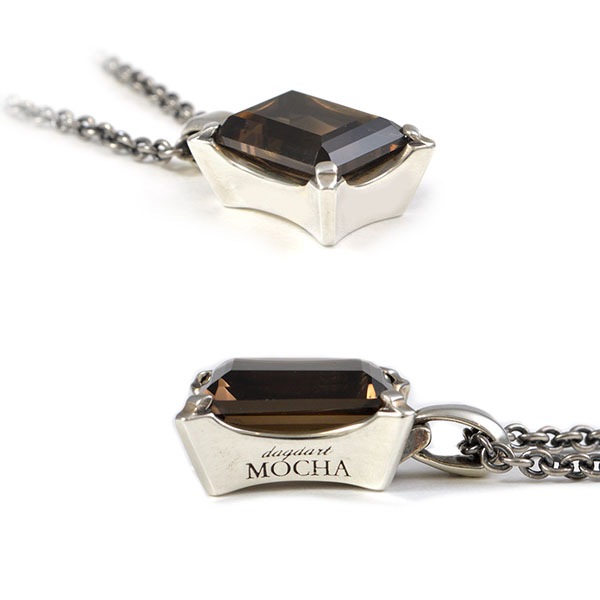 ≪DAgDART/ダグダート≫【MOCHA】オクタゴンカット スモーキークォーツ シルバーペンダント