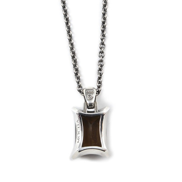 ≪DAgDART/ダグダート≫【MOCHA】オクタゴンカット スモーキークォーツ シルバーペンダント