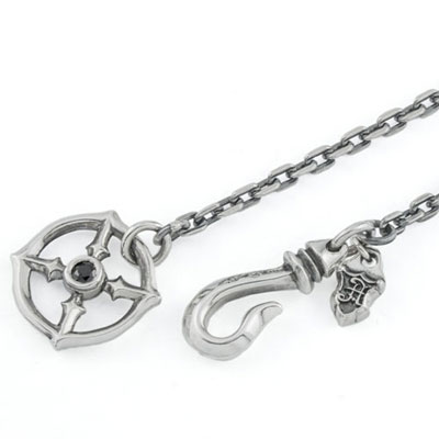 販売終了≪アルテミスクラシック≫イカロスフェザーペンダント(スモール:ブラック)/チェーン付