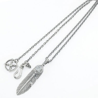販売終了≪アルテミスクラシック≫イカロスフェザーペンダント(スモール:クリア)/チェーン付　ACP0293