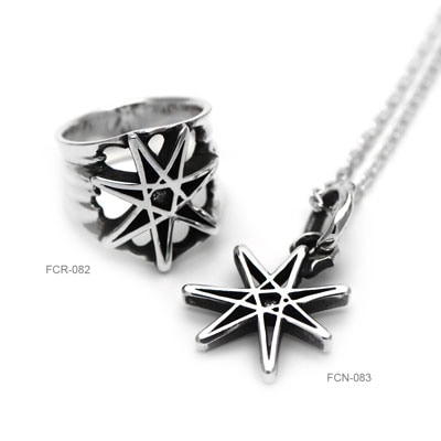 ≪cooldust≫seven pointed star pendant 