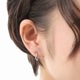 ≪FatimaDesign/ファティマデザイン≫スターダスト　フープピアスBK / シルバー925