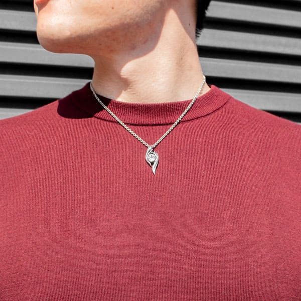 ≪DAgDART/ダグダート≫【blast -In the Haze-】キュービックジルコニア×シルバーペンダント