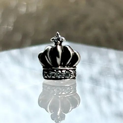≪FatimaDesign/ファティマデザイン≫ファティマ・クラウン　ピアス　クリア / シルバー925