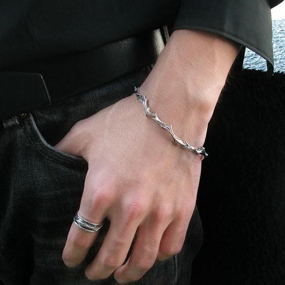 ≪DAgDART/ダグダート≫【Lindwurm】翼竜「リンドブルム」モチーフ シルバーブレスレット