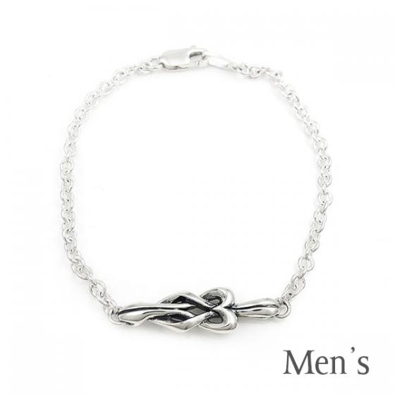 ≪DAgDART/ダグダート≫【true knot】シルバーペアブレスレット 