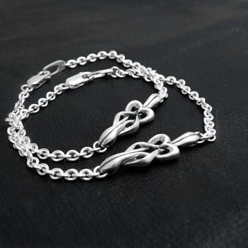 ≪DAgDART/ダグダート≫【true knot】シルバーペアブレスレット 