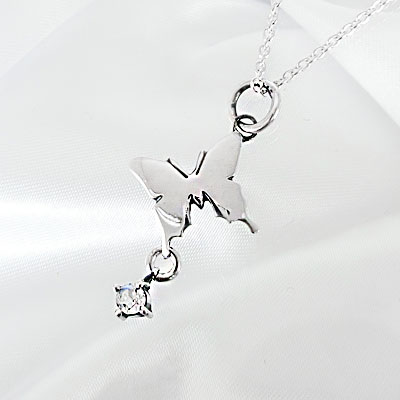 ≪Ageha≫蝶とストーンのペンダントトップ