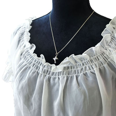 ≪Ageha≫蝶とストーンのペンダントトップ