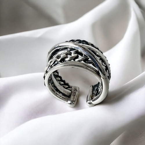 ≪Artemis Kings/アルテミスキングス≫グラデーション喜平イヤーカフ(片耳分)