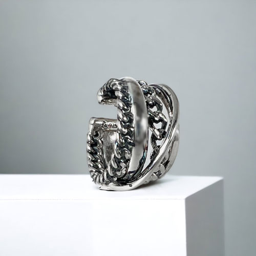 ≪Artemis Kings/アルテミスキングス≫グラデーション喜平イヤーカフ(片耳分)