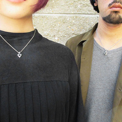 ≪DAgDART/ダグダート≫【ペア】ハートシルバーペンダント