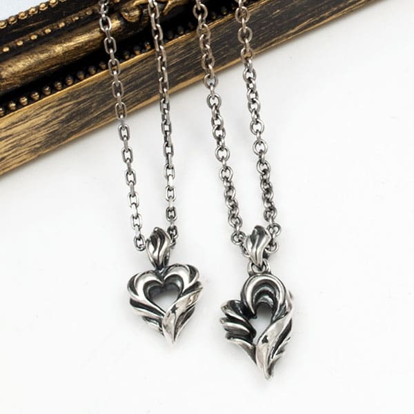 ≪DAgDART/ダグダート≫【ペア】ハートシルバーペンダント