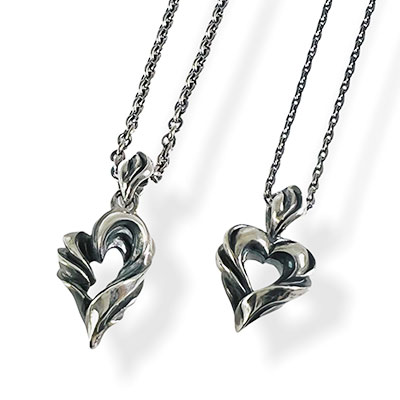 ≪DAgDART/ダグダート≫【ペア】ハートシルバーペンダント