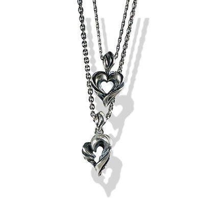 ≪DAgDART/ダグダート≫【ペア】ハートシルバーペンダント