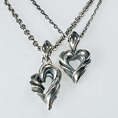 ≪DAgDART/ダグダート≫【ペア】ハートシルバーペンダント