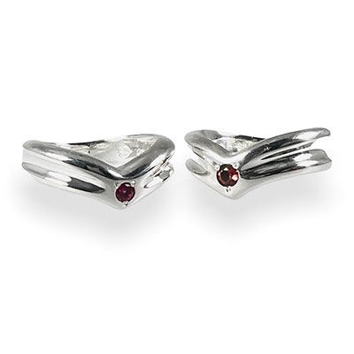 ≪DAgDART/ダグダート≫【ペア】選べる誕生石　ストーン×シルバーペアリング /DR-161BCZ+162CZ