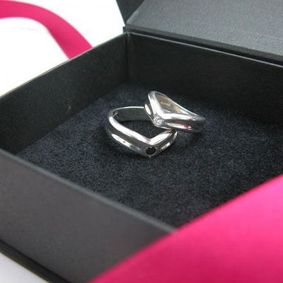 ≪DAgDART/ダグダート≫【ペア】選べる誕生石　ストーン×シルバーペアリング /DR-161BCZ+162CZ