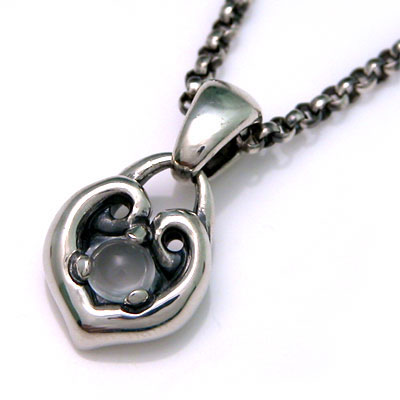 ≪DAgDART/ダグダート≫ハートモチーフ シルバーペンダント 選べる天然石 