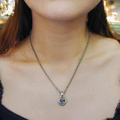 ≪DAgDART/ダグダート≫ハートモチーフ シルバーペンダント 選べる天然石 