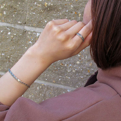 ≪PennyBlack/ペニーブラック≫【ペア】シルバーペアブレスレット /P-034-035