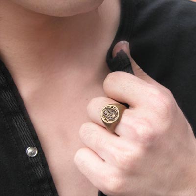 ≪DAgDART/ダグダート≫【Bad fellows】スカルモチーフ 真鍮リング /刻印可能