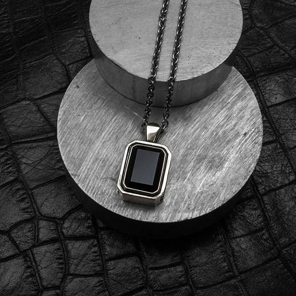 ≪DAgDART/ダグダート≫【D.four -XXXX fourth-】オニキス/スモーキークォーツ×シルバーペンダント◇シルバーアクセスタイルマガジン Vol.22 & RUDO Vol.60掲載アイテム