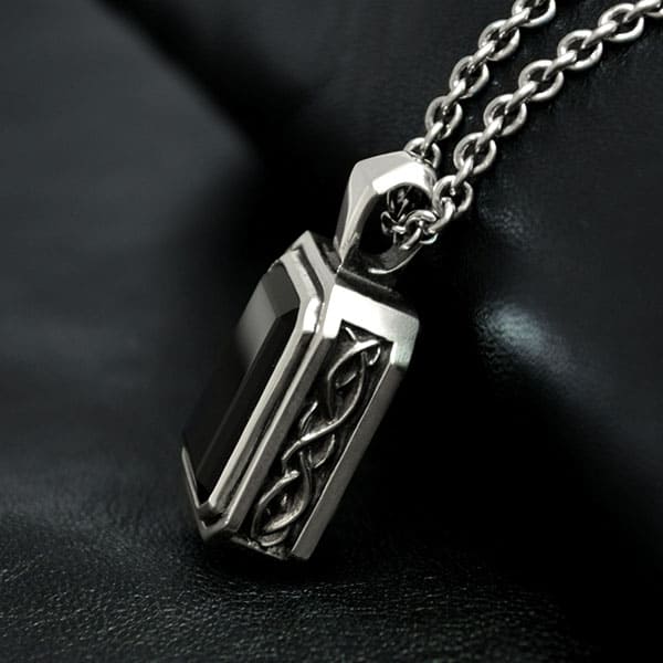 ≪DAgDART/ダグダート≫【D.four -XXXX fourth-】オニキス/スモーキークォーツ×シルバーペンダント◇シルバーアクセスタイルマガジン Vol.22 & RUDO Vol.60掲載アイテム