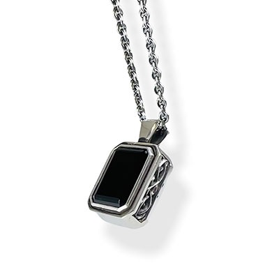 ≪DAgDART/ダグダート≫【D.four -XXXX fourth-】オニキス/スモーキークォーツ×シルバーペンダント◇シルバーアクセスタイルマガジン Vol.22 & RUDO Vol.60掲載アイテム