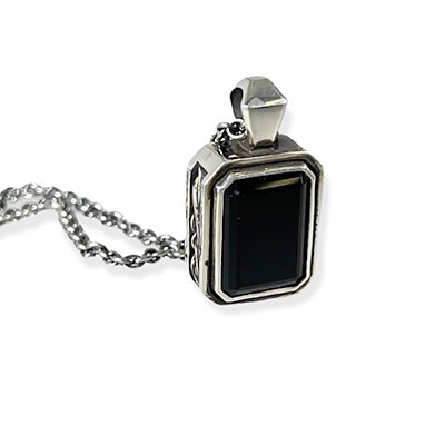 ≪DAgDART/ダグダート≫【D.four -XXXX fourth-】オニキス/スモーキークォーツ×シルバーペンダント◇シルバーアクセスタイルマガジン Vol.22 & RUDO Vol.60掲載アイテム