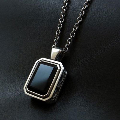 ≪DAgDART/ダグダート≫【D.four -XXXX fourth-】オニキス/スモーキークォーツ×シルバーペンダント◇シルバーアクセスタイルマガジン Vol.22 & RUDO Vol.60掲載アイテム